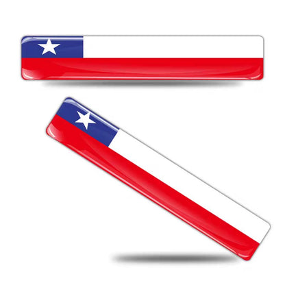 3D Reflective National Flag Sticker Motorcycle Accessories Car Decal British Italy USA France Russia Spain Brazil Chile ukraine