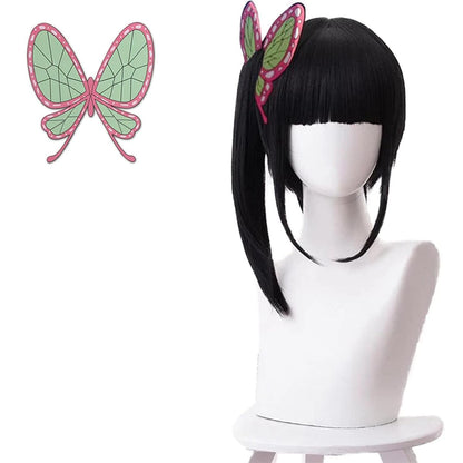 Cute Pink Ponytail Wig Akiyama Mizuki Anime Cosplay Long Curly Hair Wigs with Bangs Heat Resistant Synthetic Wigs