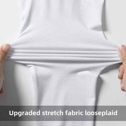 5pcs Men's Lightweight Summer Ice Silk Athletic Set Quick-Dry Running Clothes Outdoor Kit Cycling Fitness Men's Sportswear Set