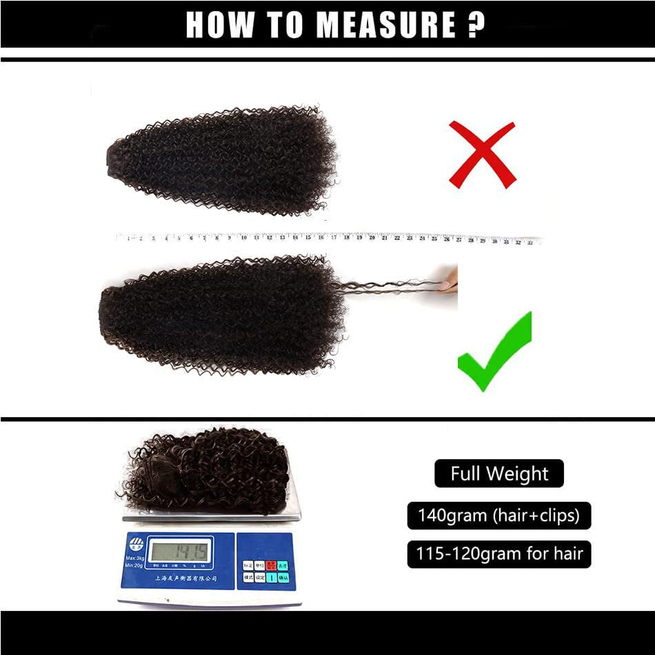 Extensões de Cabelo Sintético Jerry Cacheado 26'' Dupla Trama 6 Peças/Conjunto Clip-In Cabeça Cheia Orgânico Seda Gelo Aplique Preto/Marrom 160g