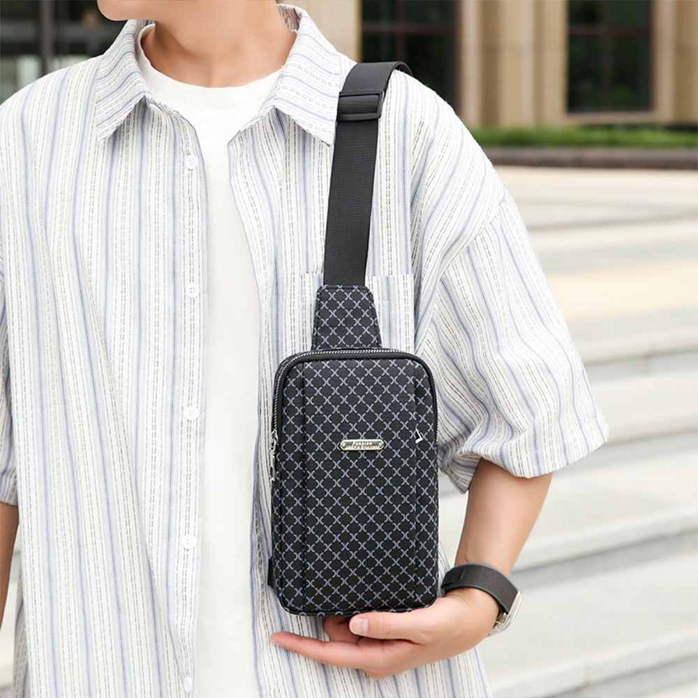 Men's Shoulder Bag, Crossbody Bag, Large-Capacity Casual Lightweight Handbag, Mobile Phone Commuter Backpack