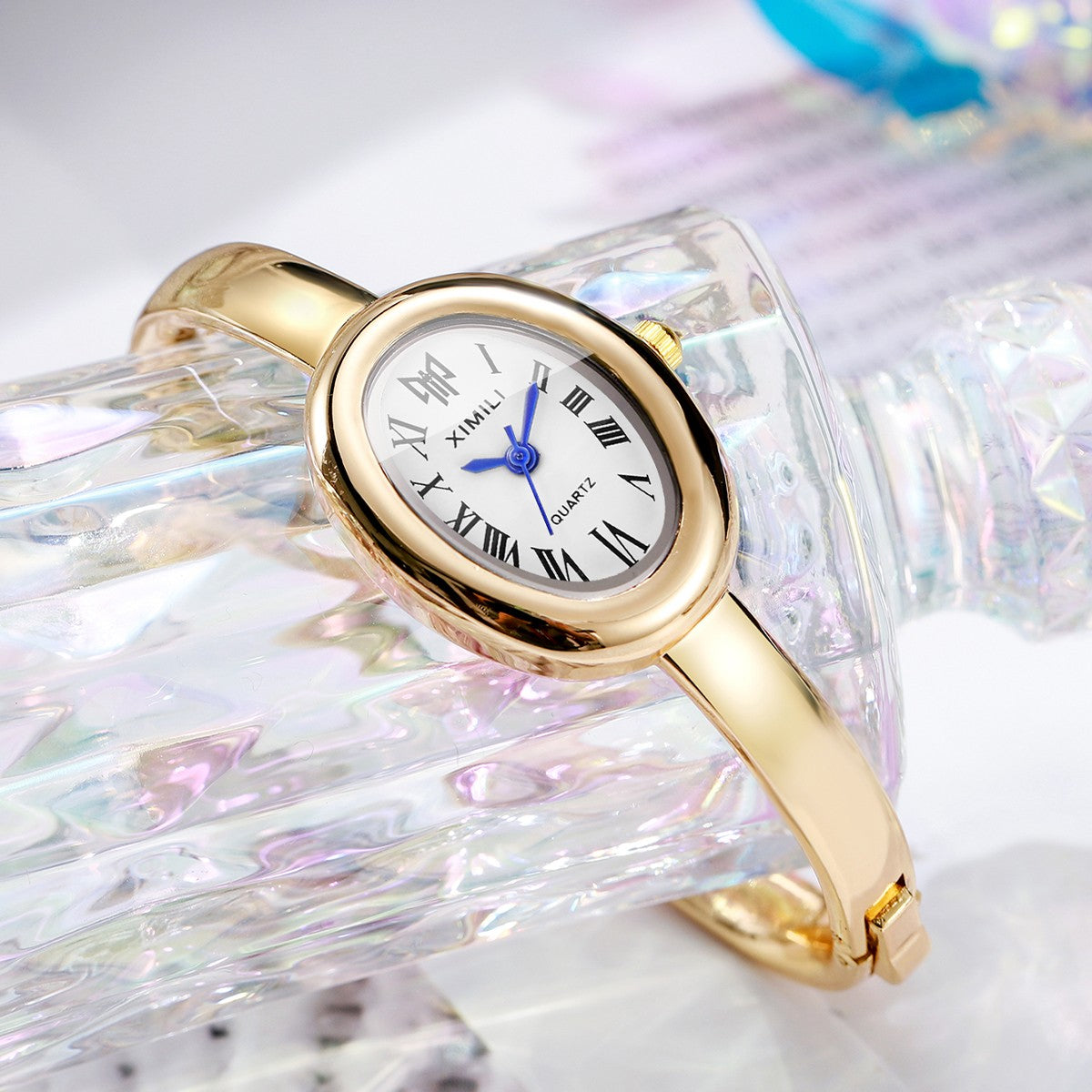 Elegant Oval Dial Women Bracelet Watch Fashion Ladies Quartz Wristwatch Reloj Mujer Girls Clock Gift