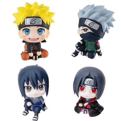 Boneco Hot 10cm Naruto Anime Uzumaki Naruto Kakashi Uchiha Sasuke Itachi Bonecos Fofos Q Figuras de Ação Modelo