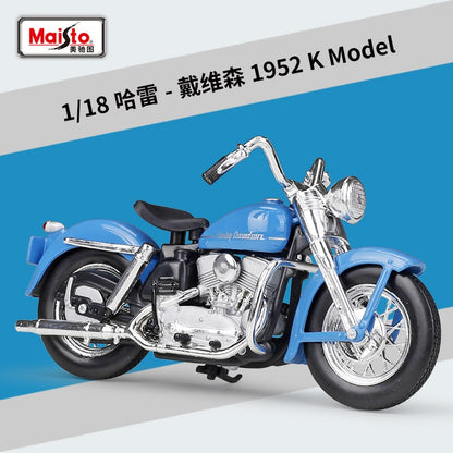 Maisto 1:18 Harley-Davidson 2008 FLSTSB Cross Bones Alloy Street Motorcycle Model Diecasts Metal Toy Collection Children Gifts