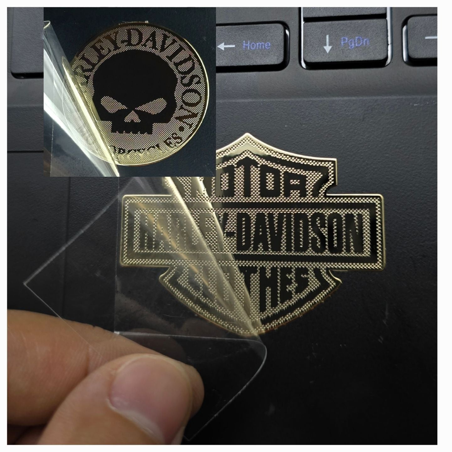 Adesivo de Capacete de Metal com Logotipo Retrô Personalidade Adesivo de Corpo de Motocicleta para Acessórios Harley Davidson Electra Glide 1250S PA1250
