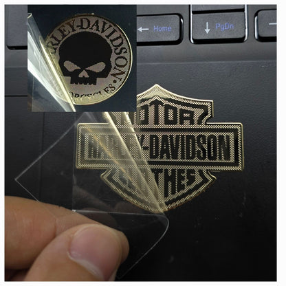 Adesivo de Capacete de Metal com Logotipo Retrô Personalidade Adesivo de Corpo de Motocicleta para Acessórios Harley Davidson Electra Glide 1250S PA1250