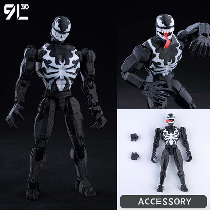 Boneco de Ação Multiarticulado 3D Impresso Dummy13 Homem-Aranha 9L3D Colecionável Marvel com Braços Articulados Boneco para Animação Stop Motion