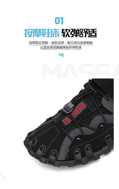 Men plus size Baotou casual sandals summer soft-sole non-slip outdoor beach shoes fashion youth outdoor dual-use sports slippers