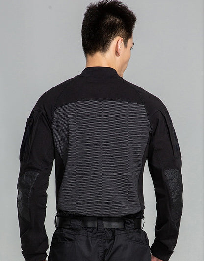 Men Outdoor New Tactical Camo Frog Shirts Wear Resistant Scratchproof Breathable T-shirt Climbing Combat Hunting Men Shirt