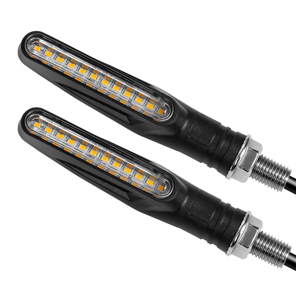 Piscas de Led para Motocicleta Indicadores de Direção Âmbar Piscante Luz de Freio Traseira Sinalizadora Lanterna DRL para Motocicleta 12V