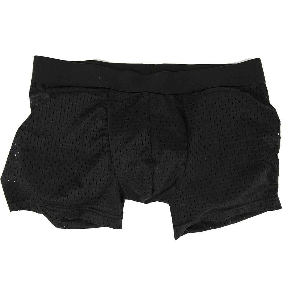 Men Hip Lift Body Shaper Sponge Fake Butt Padded Boxer Briefs Hollow out Breathable Slimming Underwear Body Shaping Enhancement