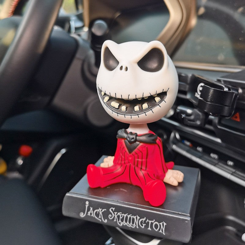 3 Styles Disney The Nightmare Before Christmas Jack Bobble Head Doll PVC Action Figure Collectible Model Toy Give Children Gifts