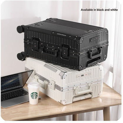 Front opening luggage compartment, PC aluminum frame, 20 inch boarding case, password travel case, luggage trolley case