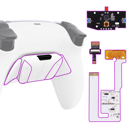 eXtremeRate Programable RISE4 V3 Remap Kit for ps5 Controller BDM-030/040/050, Upgrade Board & Redesigned Back Shell & Buttons