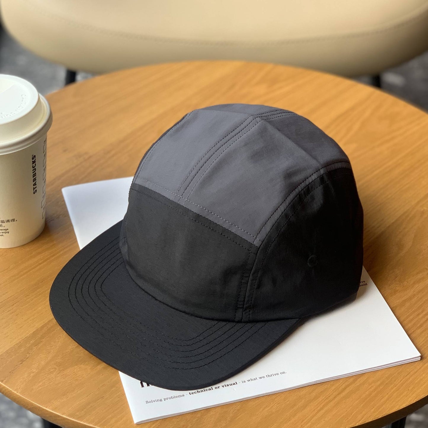 Quick-drying 63cm Large Flat Baseball Cap Men  Women Light  Breathable Sports Short Brim 5 Panel Running Hat Nylon Hats for Men