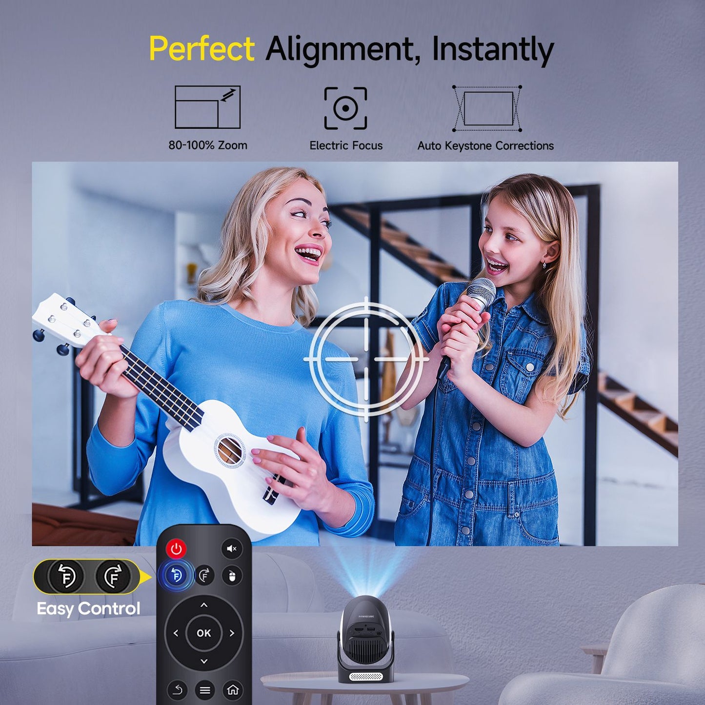 Magcubic HY300 X 4K Android 11 Projector with Electric Focus 300Ansi Wifi6 BT5.0 Portable Projector HIFI Sound Home Outdoor