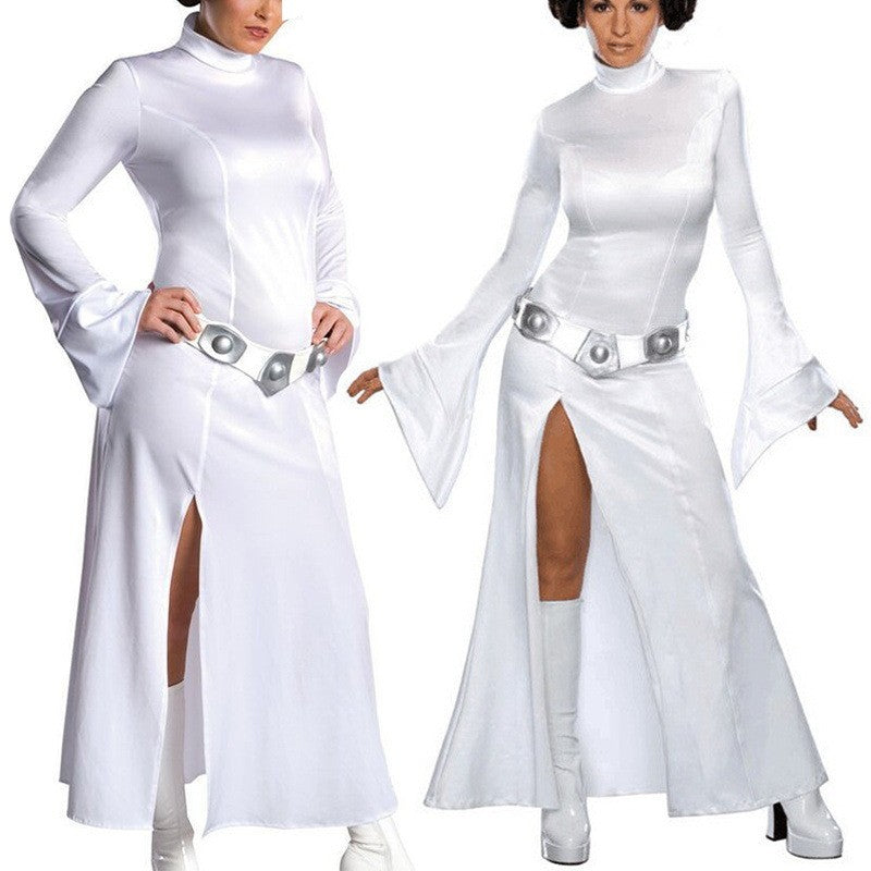 ostume de cosplay de batterie de jeu d'anime pour les femmes, costume de cosplay de document solide simple, manches longues, fen