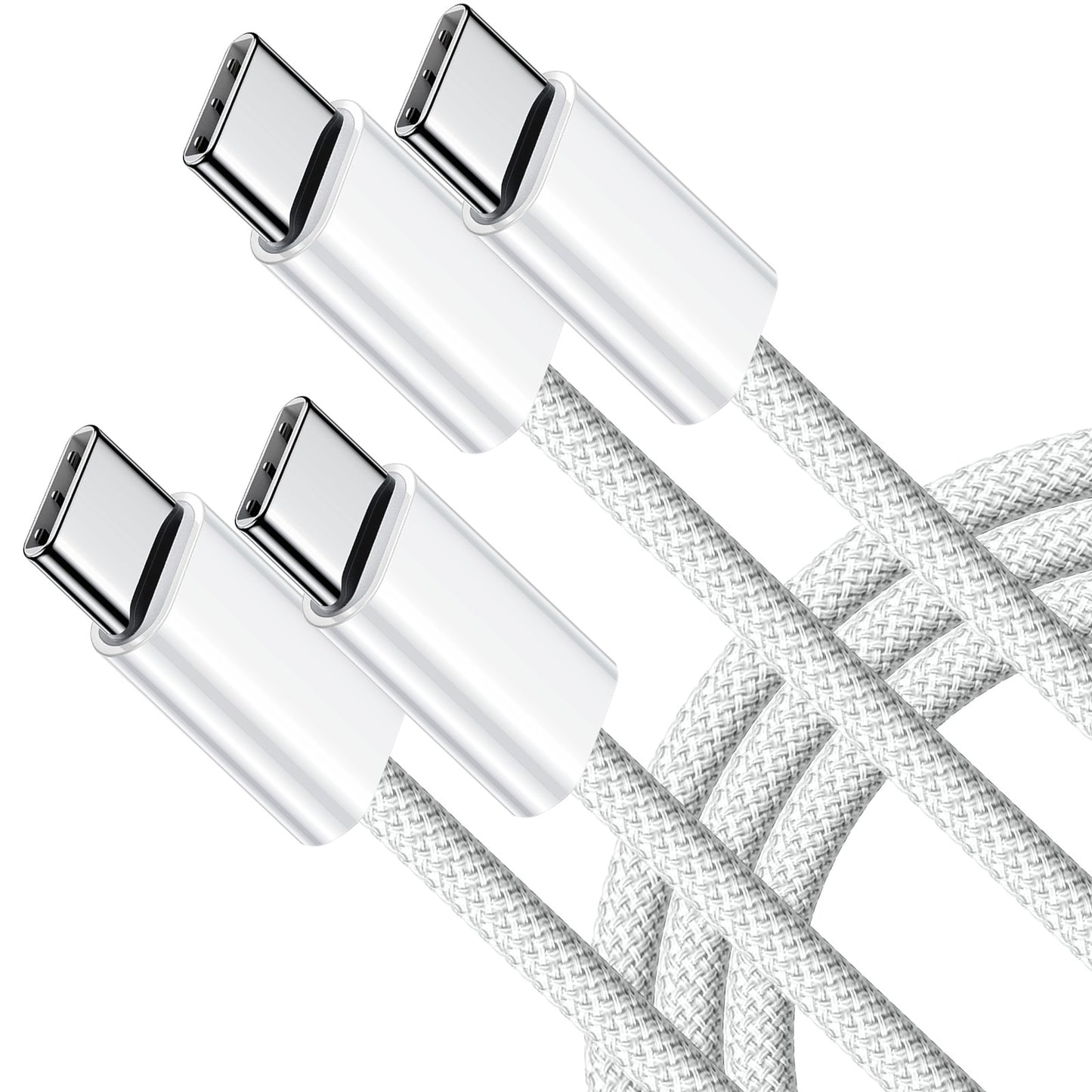 Cabo de carregamento rápido tipo C para tipo C PD 60W 1m 2m para celular Iphone15 16 17 Samsung Huawei USB C para C Cabo de carregador