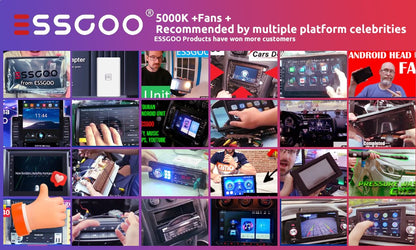 ESSGOO 2 Din Android Car Radio Carplay 7 9 10 Polegadas Carro Multimídia Vídeo Player Estéreo Rádio GPS Para Estilo Tesla Nissan Hyundai