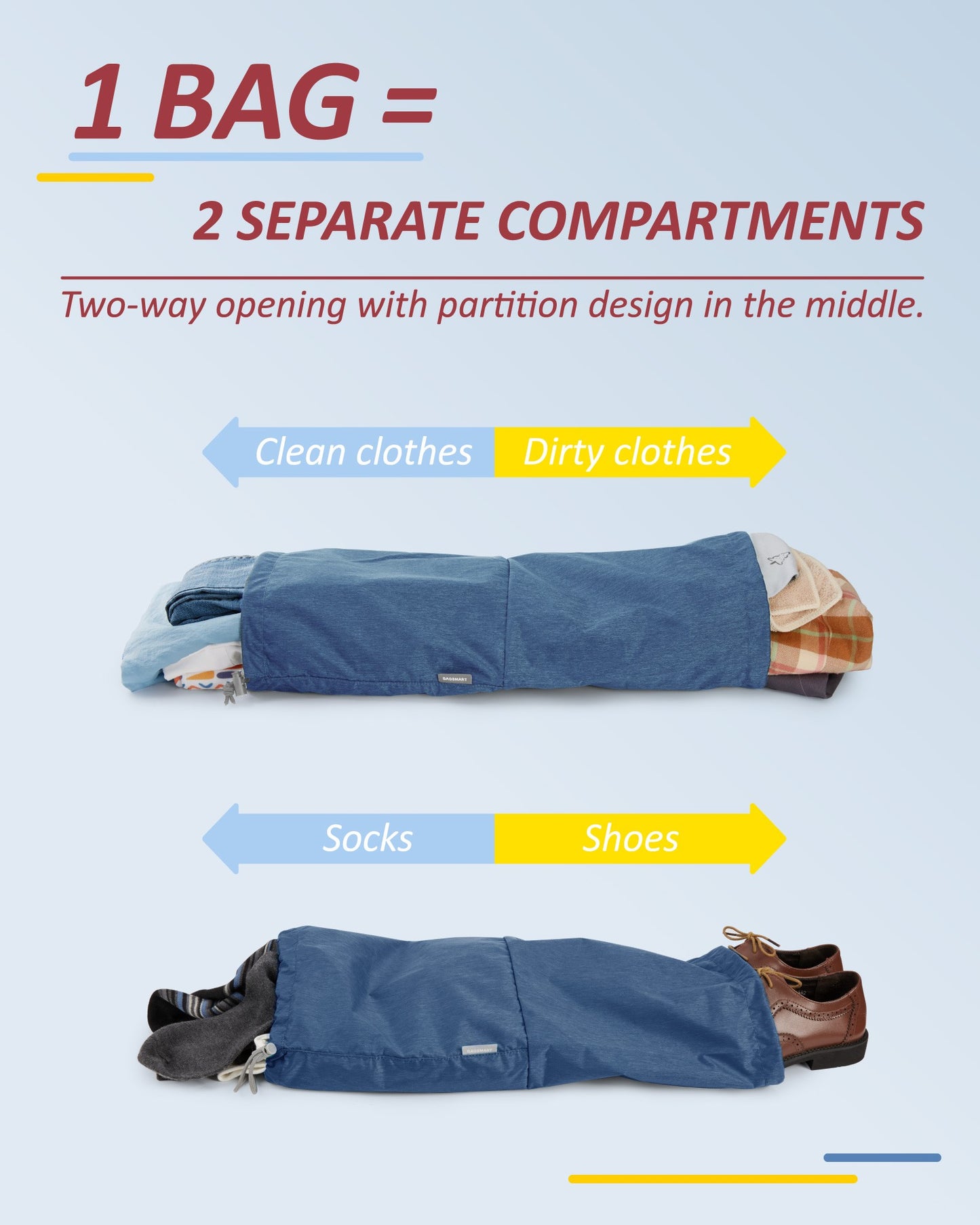 BAGSMART 6 Set Compression Packing Cubes for Travel Lightweight Luggage Organizer Bags Durable Space Saver Bags Travel Essential