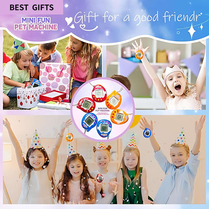 6-48PCS Virtual Pet Keychain Digital Pet Electronic Handheld Game Video Game Party Birthday Nostalgic 90s