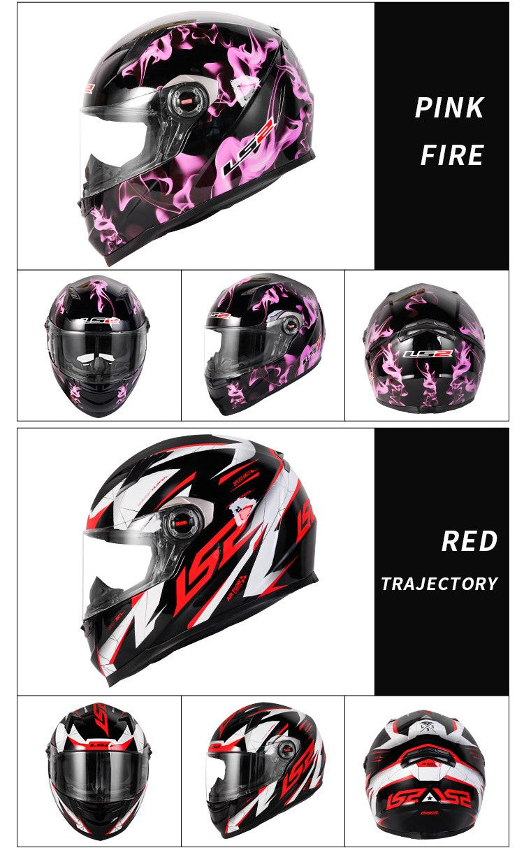 Capacete de Moto Clássico LS2 Fechado Masculino Feminino Capacete de Motocross Casco em ABS Aprovado pela ECE Acessórios para Motos FF358