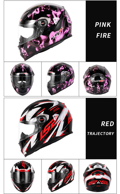 Capacete de Moto Clássico LS2 Fechado Masculino Feminino Capacete de Motocross Casco em ABS Aprovado pela ECE Acessórios para Motos FF358