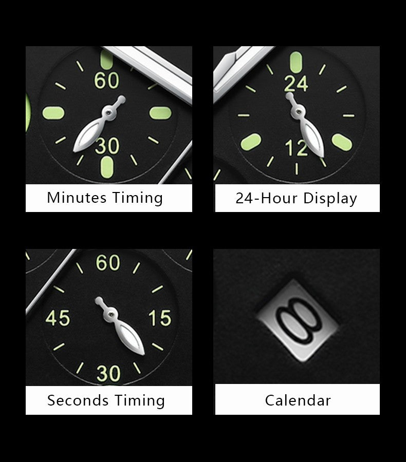 POEDAGAR Top Luxury Fashion Watch For Men Waterproof Luminous Chronograph Man Watch Leather Military Men's Quartz Watches Reloj