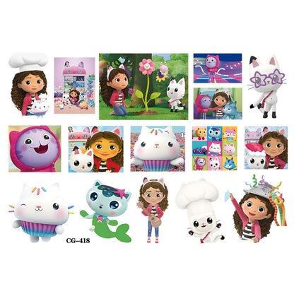 Gabby Dollhouse Child Tattoo Sticker Anime Cartoons Tattoo Stickers Temporary Tattoos Waterproof The Tattoo Art Tatoo Cosplay