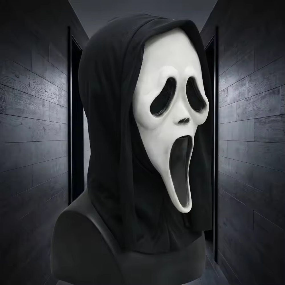 Ghostface Mask Scream Ghostface Mask Latex Horror Full Head Party Grimace Prank Cosplay Prop Hallowee Decor Party Supplies Gift