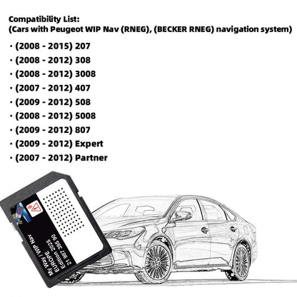 2025 Navigation SD Card 16GB Upgrade EU Morocco 2025 Maps Sat Nav for Peugeot 207 308 3008 407 508 807 Expert Partner 2198739590