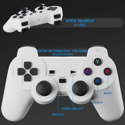 Projetor para Jogos S40GE Android 11 64 GB Cartão TF Controle de Jogo Sem Fio Wi-Fi Duplo Projetor Portátil para Home Theater 1280*720P