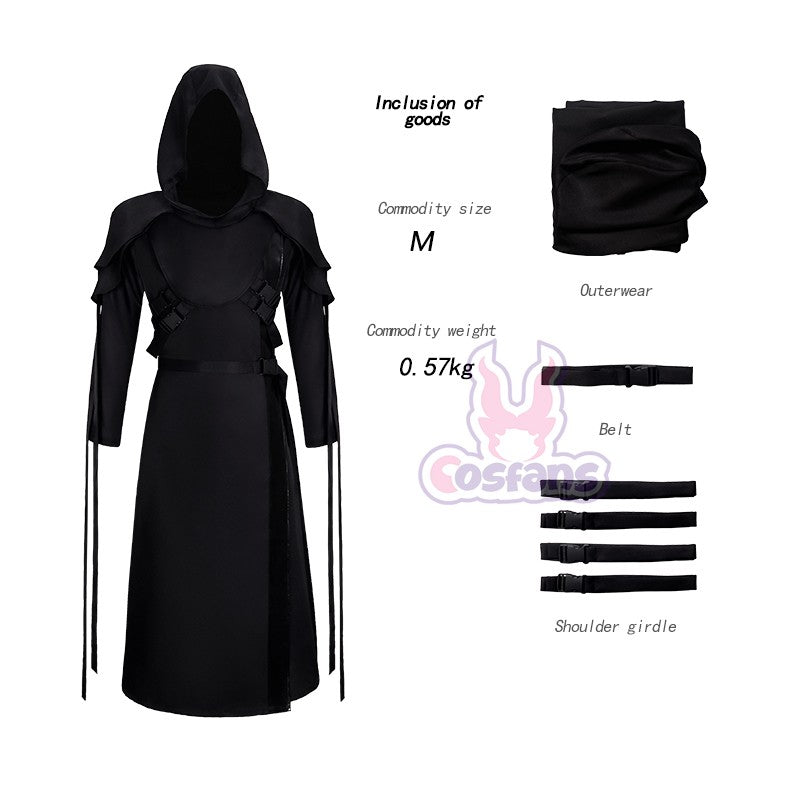The Ghost Face Cosplay Costume Game Dead Daylight Role Play Uniform Halloween Carnival Party Outfit Men Women Medieval Costume