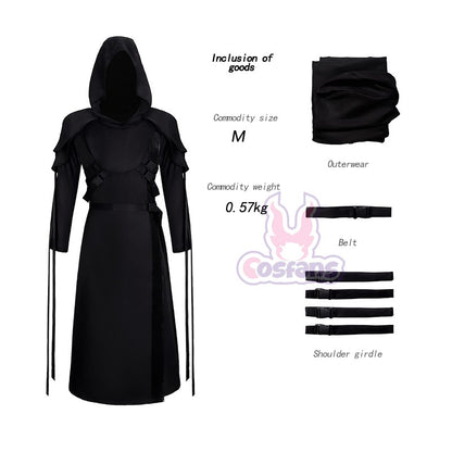 The Ghost Face Cosplay Costume Game Dead Daylight Role Play Uniform Halloween Carnival Party Outfit Men Women Medieval Costume