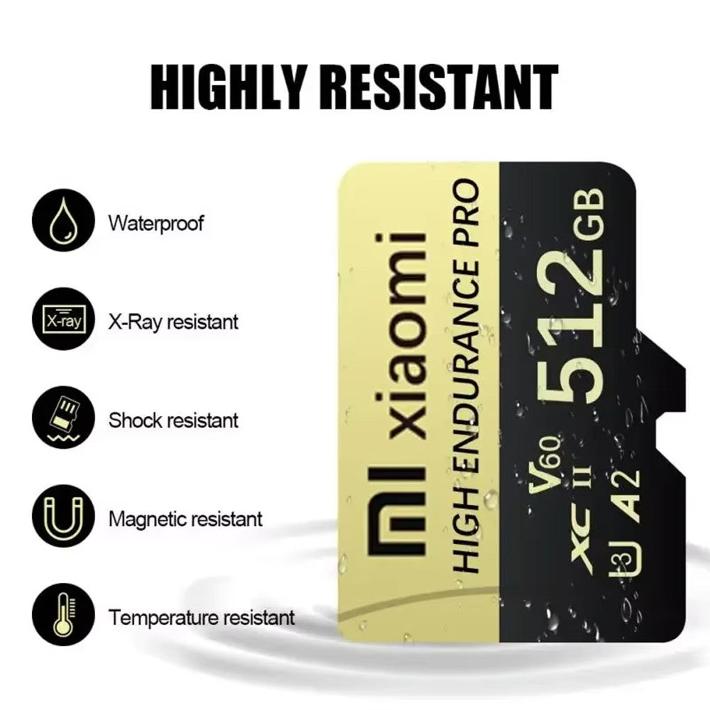 Cartão Micro TF Xiaomi Ultra 512GB 256GB Mini Cartão de Memória SD 2TB 1TB Cartão SD Memória 128GB Para Armazenamento de Arquivos de Alta Velocidade Cartões Flash