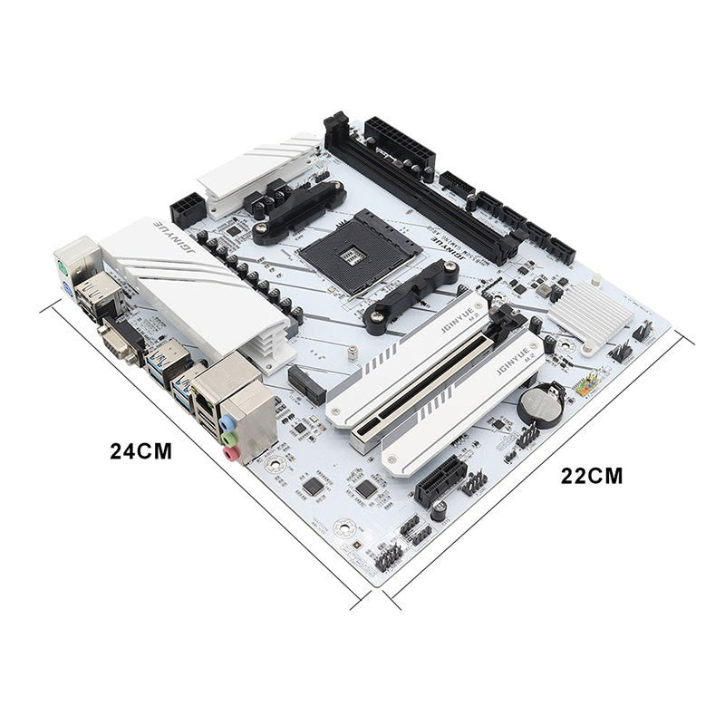 Placa-mãe B550M Gaming ARGB M-ATX, AMD AM4 Séries 4000 e 5000, 2 slots DDR4 64G