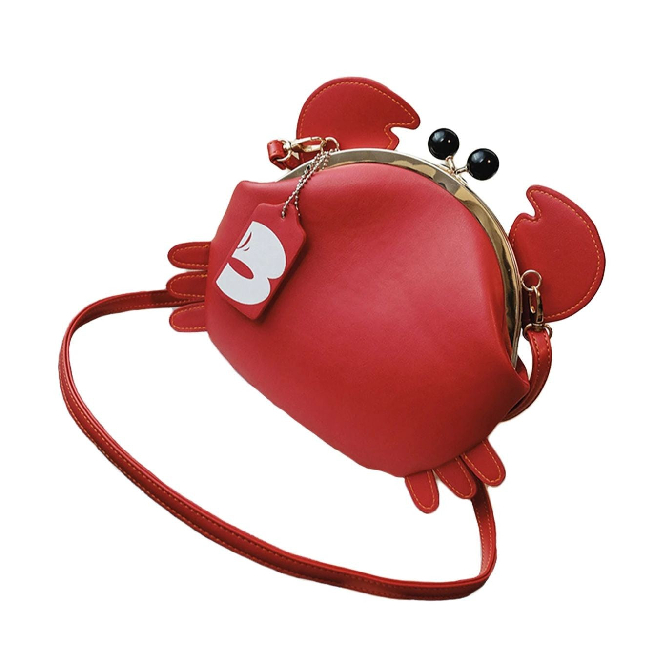 Fashionable Cute Crab-Shaped Versatile Lightweight Women's Crossbody Coin Purse