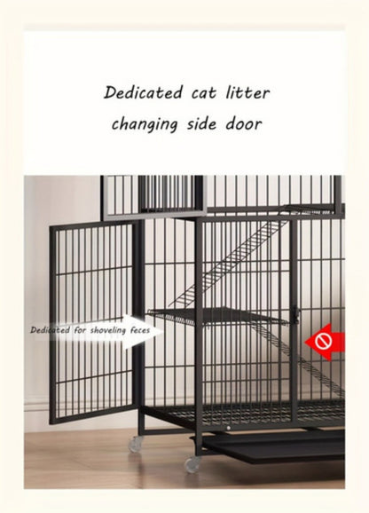 Gaiola para Cães com Tubo Quadrado Preto, Extra Grande, Espaço Livre, Casa para Gatos de Estimação, Casas Internas para Gatos de Pequeno e Médio Porte
