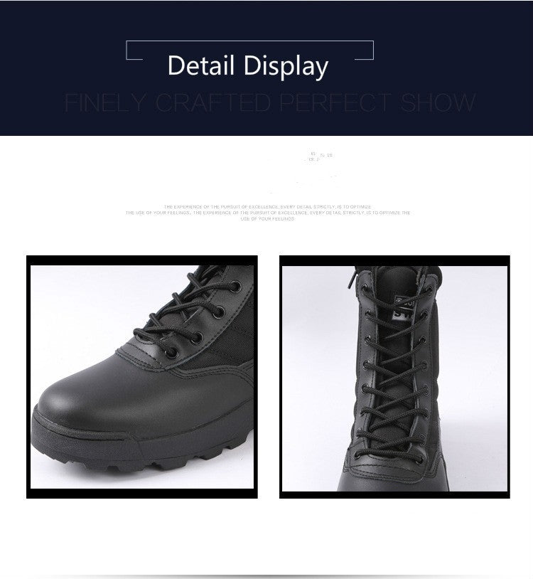Botas Táticas Masculinas Botas de Força Especial Botas de Combate no Deserto Botas de Caminhada ao Ar Livre Botas de Tornozelo Masculinas Botas de Segurança para o Trabalho