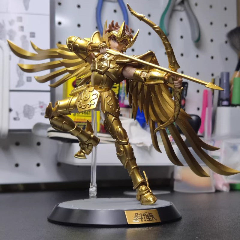 Novo Genuíno BLOKEES Gold Saint Seiya Sagitário Seiya Pégaso Aiolos Tenma Pégaso Action Figure Brinquedo Montar Figura Brinquedo Presente