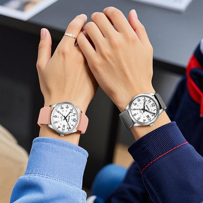 BIDEN Men's Watch Simulated Quartz Sports Men's and Women's Watch 30 Waterproof Second Hand Luminous Easy to Read Dial