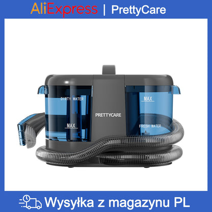 PrettyCare PC808 Cordless Carpet&Spot Vacuum Cleaner 1.4m Hose 30minutes Fabric Vacuum Cleaner with Wet Sprayer For Sofa Car