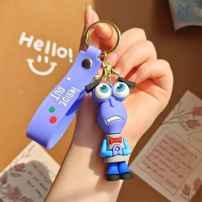 30 Peças/Conjunto Atacado Chaveiro Divertida Mente 2 Boneco de Personagem de Desenho Animado Fofo Chaveiro Pingente de Boneca de Personagem de Filme para Presente Infantil