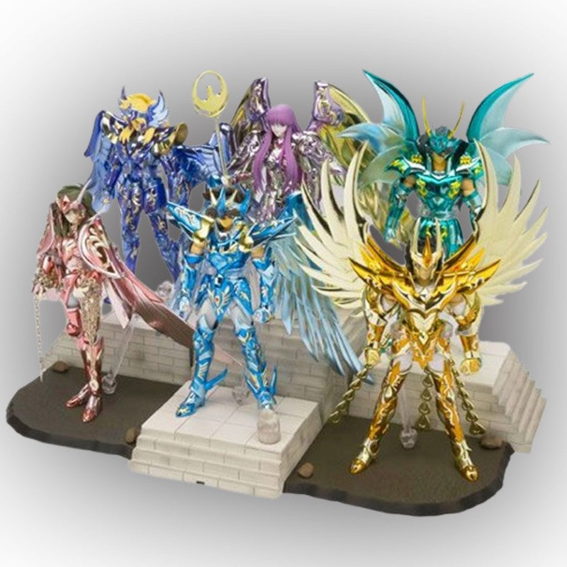 19cm Anime Cavaleiros do Zodíaco Boneco Fênix Ikki Hyoga Seiya Shiryu em Pé Coleção de Brinquedos Decoração Bonecas Japonesas