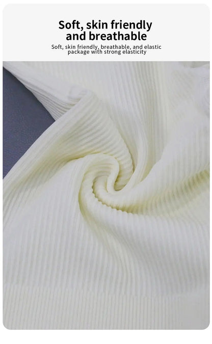 Women Ribbed Yoga Pants High Waisted Gym Leggings Sport ? Fitness Seamless Female Legging Control Running Training Tights