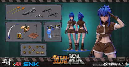 ?MT?Original TUN SHI Metal Slug XX Leona Heidern 1/12 Action Figure Colecionável