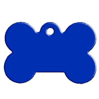 Aluminum Alloy Pet ID Tags 10Pcs Bone Shaped Blank Engraved Dog Cat Name Phone Number Identification Card Tags