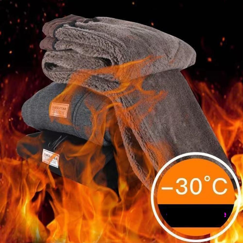 Women Autumn Winter Warm Sweatpants High Waist Drawstring Pockets Solid Color Casual Trousers Fleece Lining Thick Harem Pants