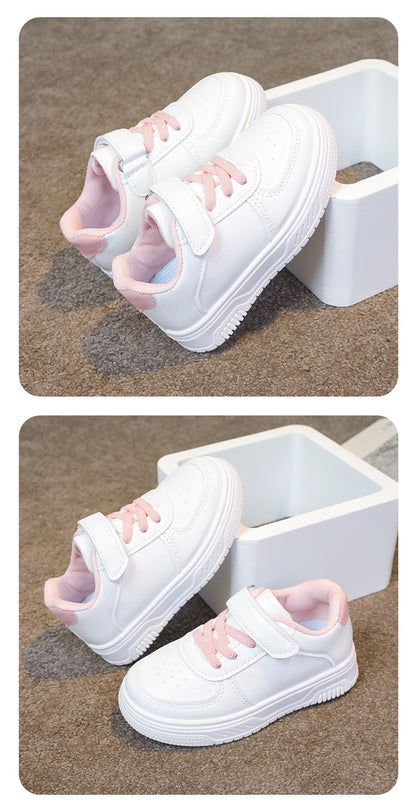 2025 Girl shoe spring Autumn Boy White Shoe Casual Running kid Shoe Anti Slip Soft Sole Sneaker kid tenis Hot selling item