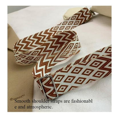 2025Casual solid color commuter bag simple western style street style fashion crossbody chest bag travel waist bag two-piece set